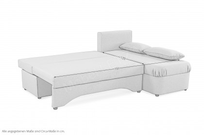 Polaris-LE22 von Job - Polstersofa Variante rechts grau