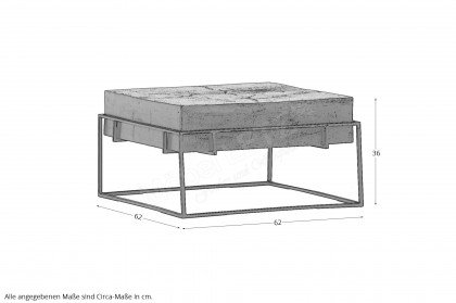 Mix & Match von GUTMANN - Couchtisch 65475 bronze/ schwarz