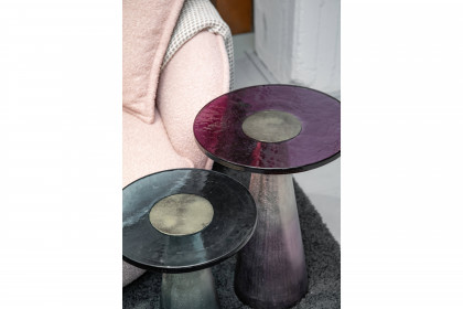 Mix & Match von GUTMANN - Beistelltisch 72534 Glas/ Aluminium lila