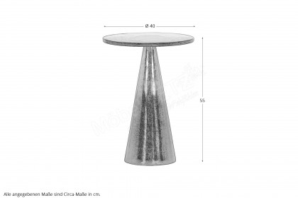 Mix & Match von GUTMANN - Beistelltisch 72534 Glas/ Aluminium lila