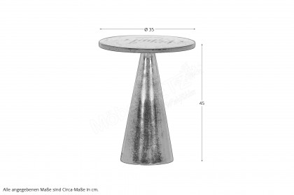Mix & Match von GUTMANN - Beistelltisch 72535 Glas/ Aluminium lila