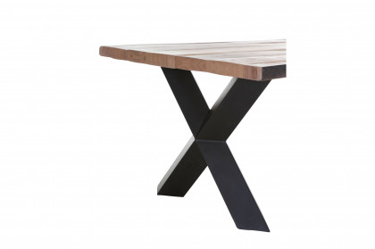 Siesta von GUTMANN - Couchtisch 67545-110 Akazie/ Metall schwarz