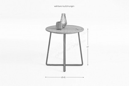 Yoris von SCHÖNER WOHNEN - Couchtisch 0460 Kerneiche Umato/ Metall