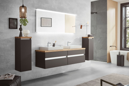 b·essence von puris - Badezimmer in Quarzgrau matt