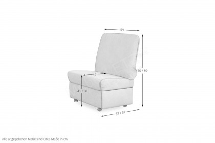 7598 von Himolla - Sessel mit Hockerfunktion silky