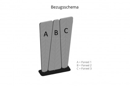 Sileo von Nowy Styl - Bürotrennwand mit zweifarbigen Paneelen