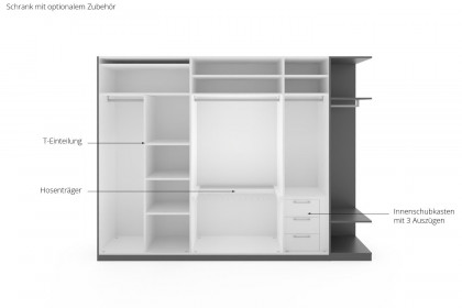 Montino von Musterring - Kleiderschrank mit Garderobenelement