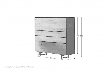 Yoris von SCHÖNER WOHNEN - Highboard Kerneiche Umato/ Kufen