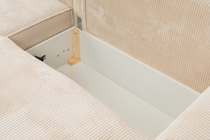 Lilly-LE25 von BENIX - Ecksofa links cream