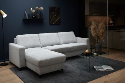 HU-LS23121 von Hukla - Ecksofa links mit Schlaffunktion silver