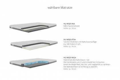 HU-LS23121 von Hukla - Ecksofa links mit Schlaffunktion silver