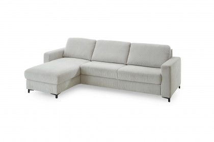 HU-LS23121 von Hukla - Ecksofa links mit Schlaffunktion silver
