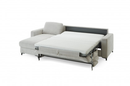 HU-LS23121 von Hukla - Ecksofa links mit Schlaffunktion silver
