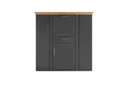 York von set one by Musterring - Highboard in Anthrazit mit versteckten Fächern