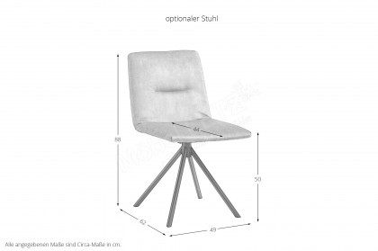 JustB! SP100 von Musterring - Esszimmertisch Zement Design