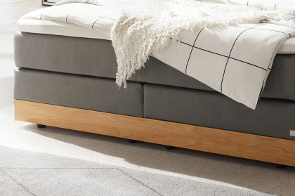 Pronto von Hasena - Boxspringbett Alba in Steel