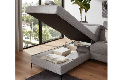 Braga-LE25 von BENIX - Wohnlandschaft links grau
