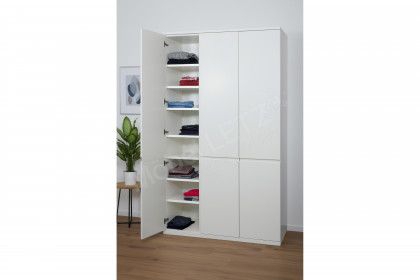Enjoy von Rietberger - Kleiderschrank weiß mit extra vielen Böden