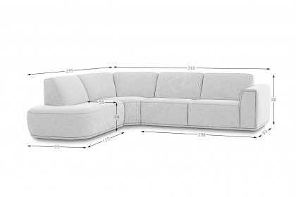 Rover-LE25 von Het Anker - Ecksofa Ausführung links natural