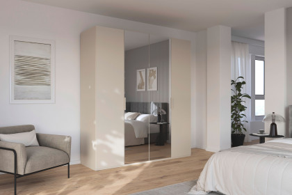 Fifty von Rauch Orange - Schrank champagner & Spiegel in 2 Höhen