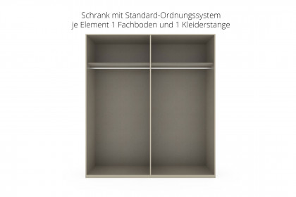 Fifty von Rauch Orange - Schrank champagner & Spiegel in 2 Höhen