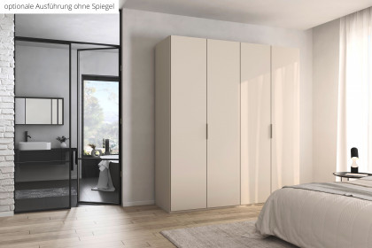 Fifty von Rauch Orange - Schrank champagner & Spiegel in 2 Höhen