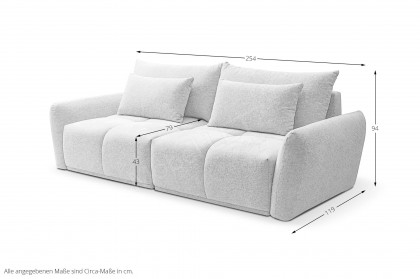 Alia von BENIX - Big Sofa greige