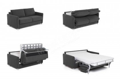 Neapel von Bali - Schlafsofa 140 in Anthrazit