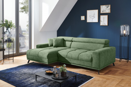 Malte-LE24 von AZ Iwaniccy - Polstersofa links grün