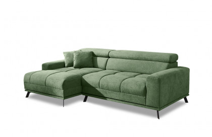 Malte-LE24 von AZ Iwaniccy - Polstersofa links grün