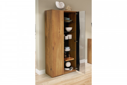 Arco-living von Schösswender - Vitrine VAR 06L Kupfereiche bronze geölt