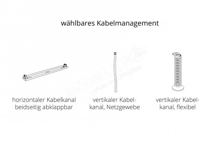 E10 von Nowy Styl - Schreibtisch in Lincoln Walnut & Chrom