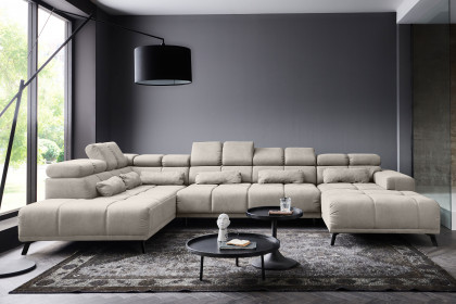 Speed von AZ Iwaniccy - XXL-Sofa links granit