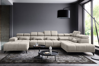 Speed von AZ Iwaniccy - XXL-Sofa rechts granit