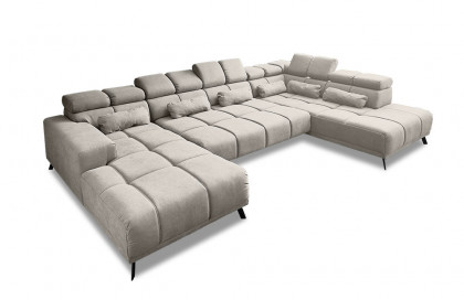Speed von AZ Iwaniccy - XXL-Sofa rechts granit