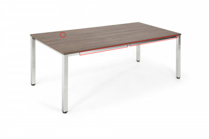 E10 von Nowy Styl - Büro-Schreibtisch ca. 200 x 90 cm 2. Wahl