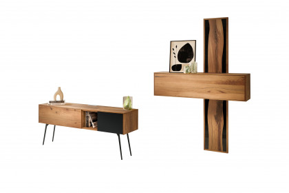 Arco-living von Schösswender - Wohnwand VSAR 02L Kupfereiche bronze geölt