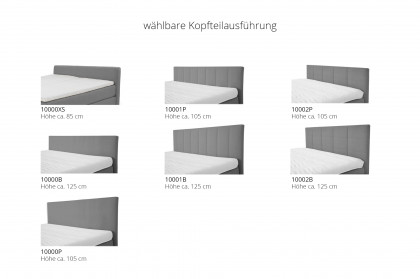 OC-BX23164 von Oschmann - Boxspringbett KT 10002B grey