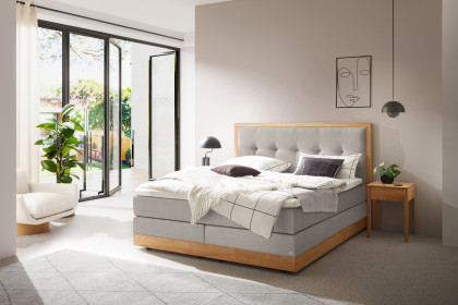 Pronto von Hasena - Boxspringbett Alba in Lightgrey