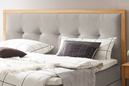Pronto von Hasena - Boxspringbett Alba in Lightgrey
