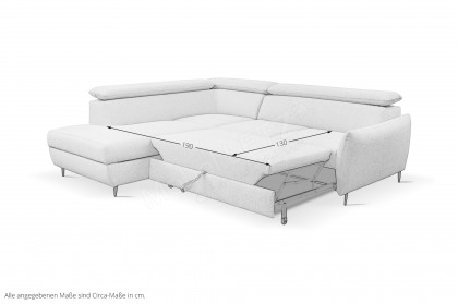 Othello von BENIX - Ecksofa links beige