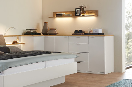 Siena von Rietberger - Sideboard mit Türen & Schubästen weiß/ Eiche