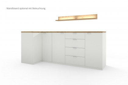 Siena von Rietberger - Sideboard mit Türen & Schubästen weiß/ Eiche