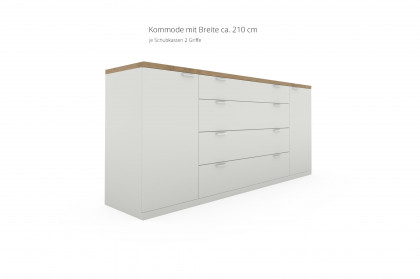 Siena von Rietberger - Sideboard mit Türen & Schubästen weiß/ Eiche