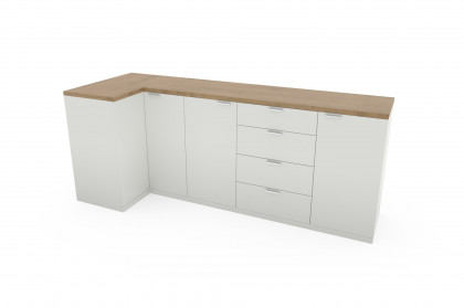 Siena von Rietberger - Sideboard mit Türen & Schubästen weiß/ Eiche