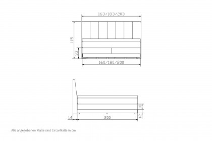 Pronto von Hasena - Boxspringbett Pedrosa in Lightgrey