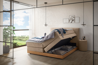 Pronto von Hasena - Boxspringbett Pedrosa in Sand