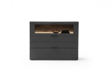 Yoris von SCHÖNER WOHNEN - Highboard Kerneiche/ anthrazit
