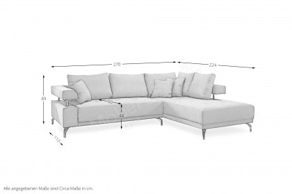 Dream von AZ Iwaniccy - Ecksofa rechts petrol