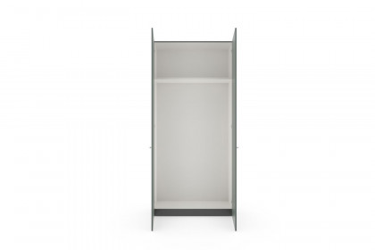 Longline von JUTZLER - Kurztiefenschrank 2-türig schwarz - Glas graugrün